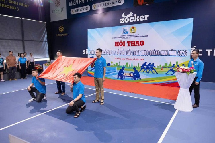 Sôi nổi Hội thao Công đoàn cơ sở Công ty cổ phần Cấp thoát nước Quảng Nam năm 2026